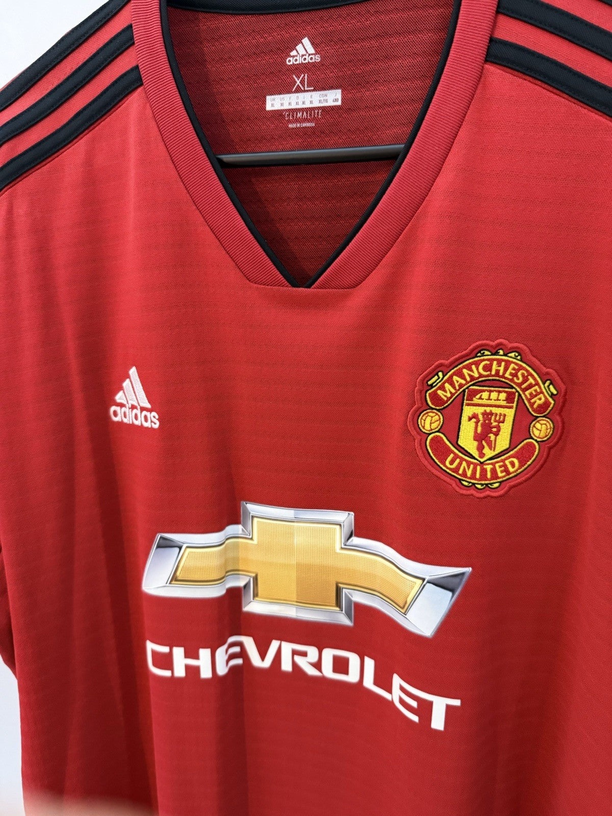 Manchester United Lindelof #2 2018/19 XL Home Shirt Excellent Condition CG0040