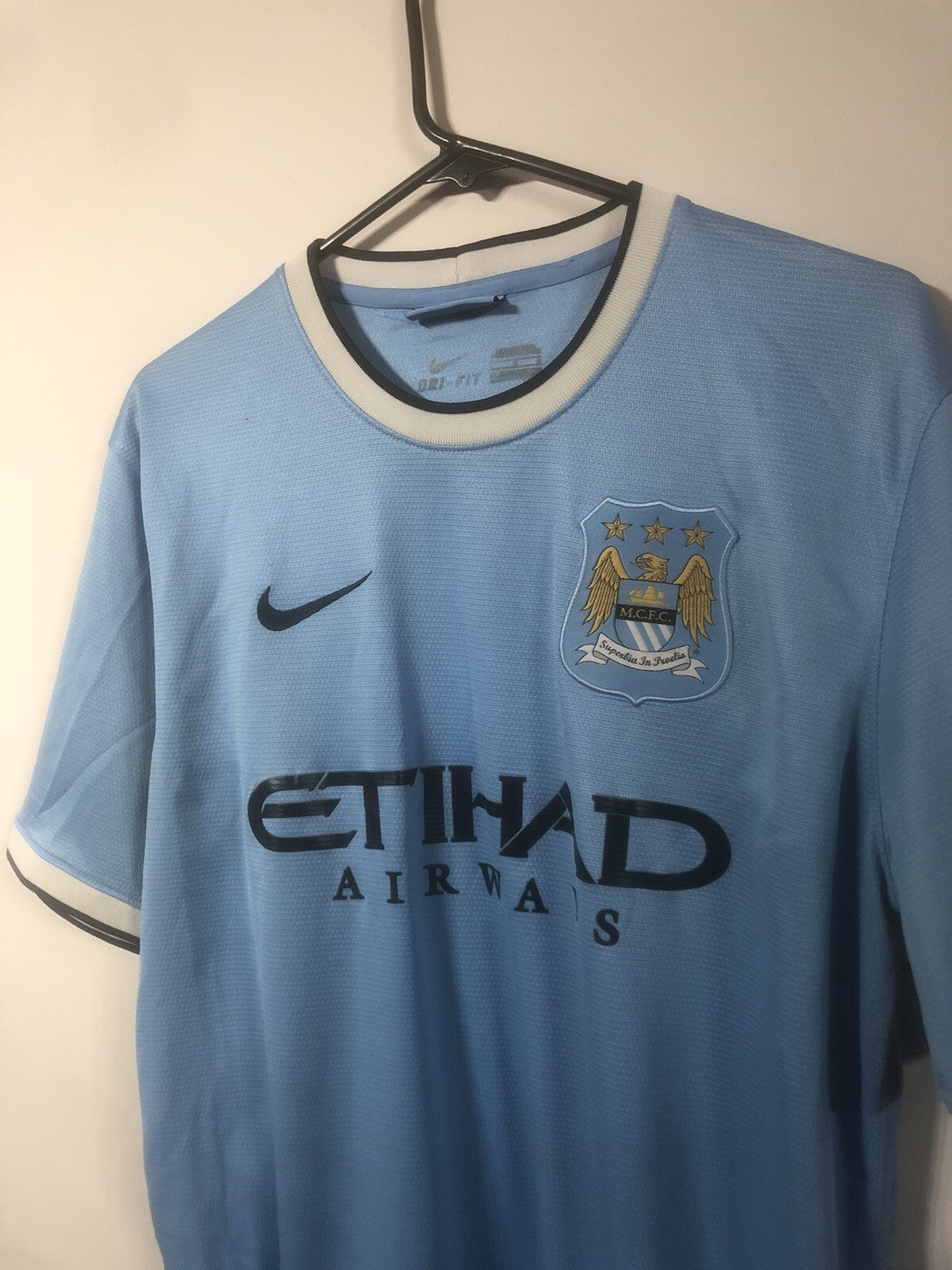 Manchester City Zabaleta #5 2013/14 Large Home Very Good Condition 574863-489