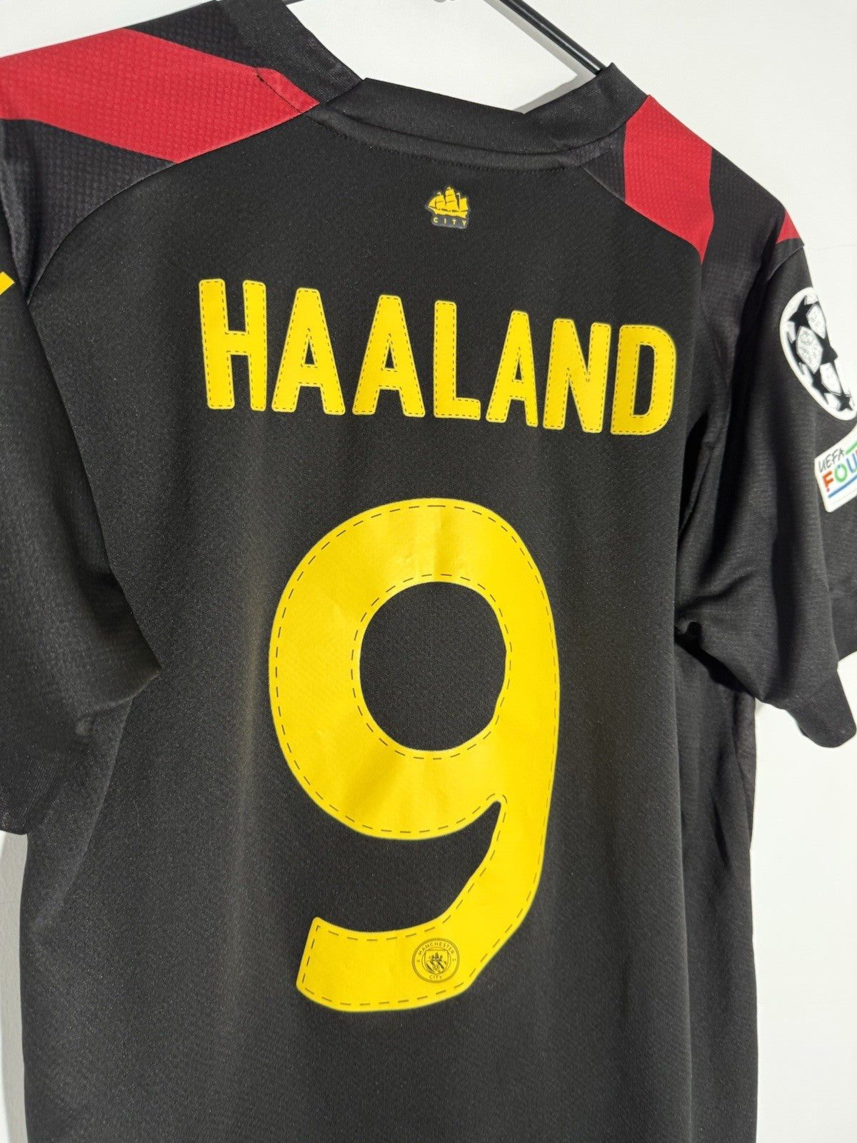 Manchester City Haaland #9 2022/23 Medium Away CL Shirt BNWT 765722-02