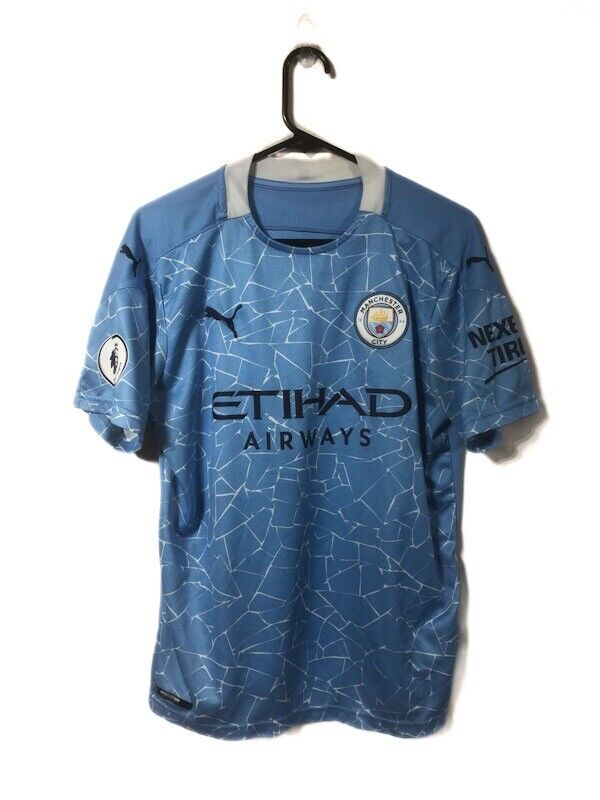 Foden 47 Manchester City 2020 21 Home Medium Shirt Excellent Condition 757058 01