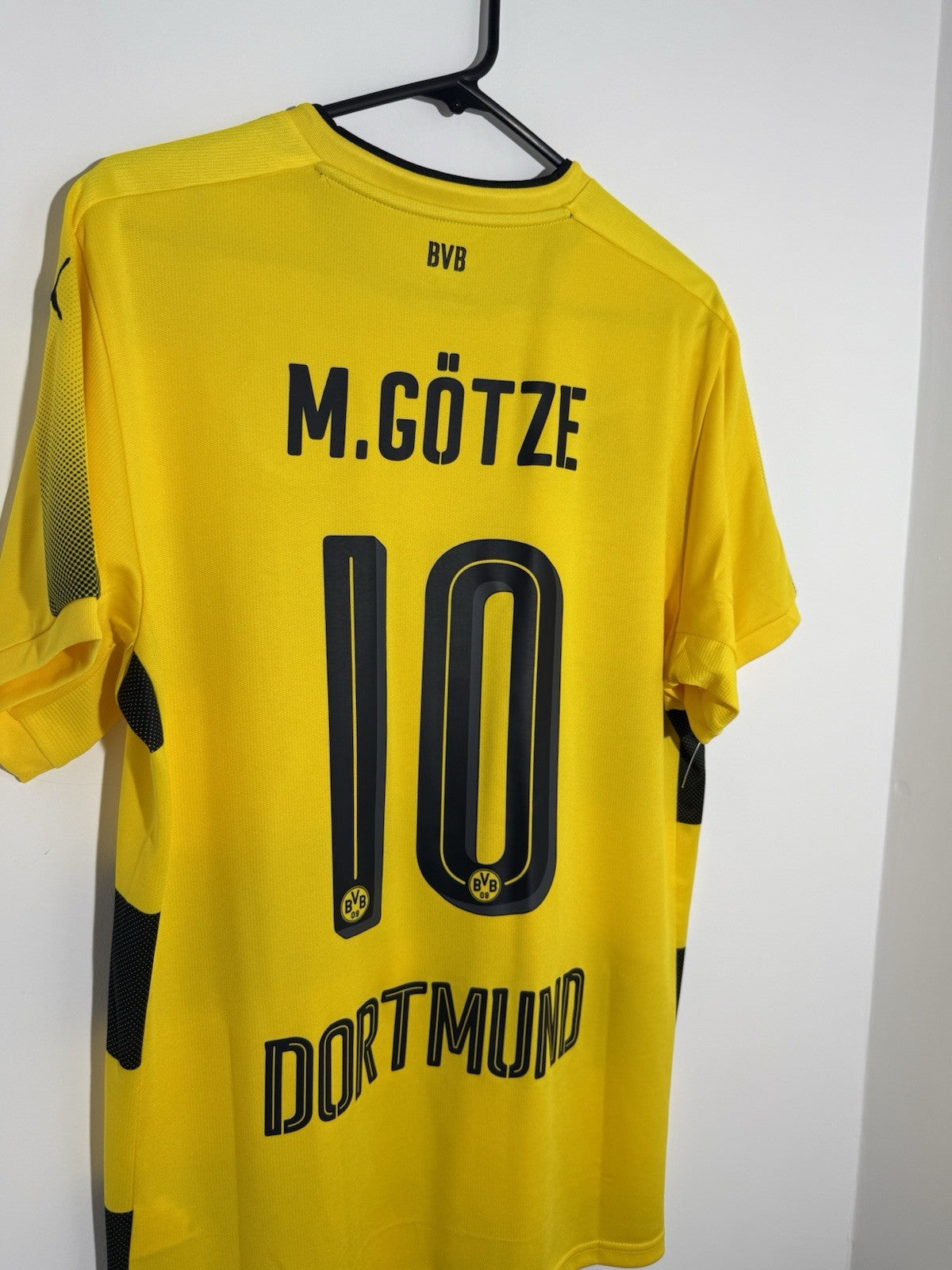 Borussia Dortmund M. Gotze #10 2017/18 Large Home Shirt Puma BNWT 751670-01