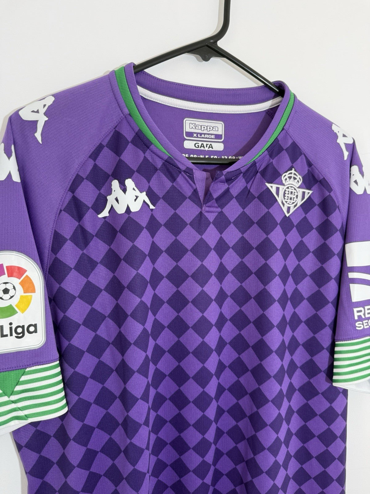 Real Betis Fekir #8 2020/21 XL Kappa Kombat Away Shirt 3118ZDW