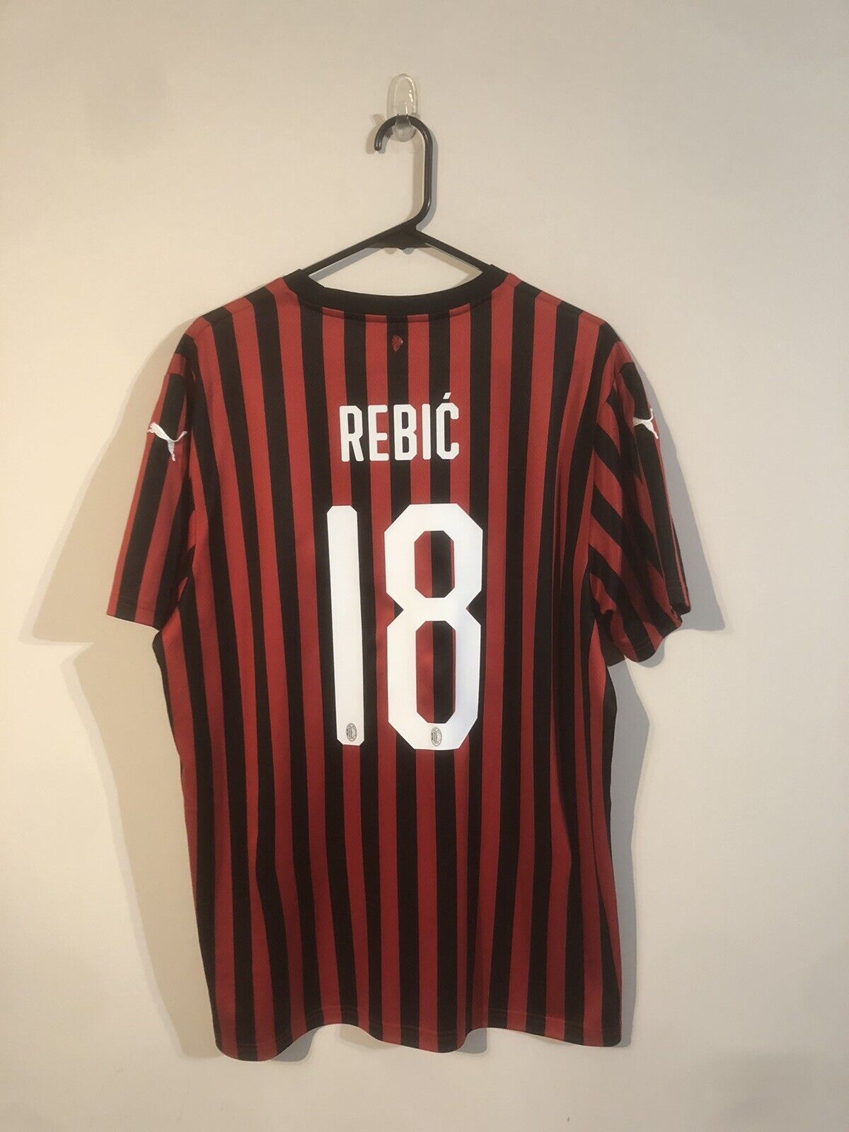 Rebic #18 AC Milan 2019/20 XL Home Football Shirt Puma Excellent Condition