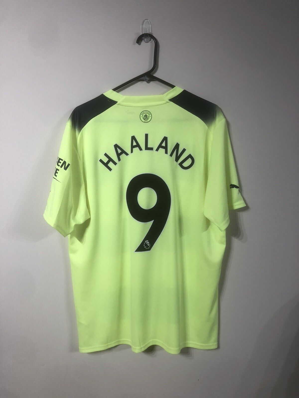 Haaland #9 Manchester City 2022/23 Treble XL 3rd Shirt Puma Excellent Condition