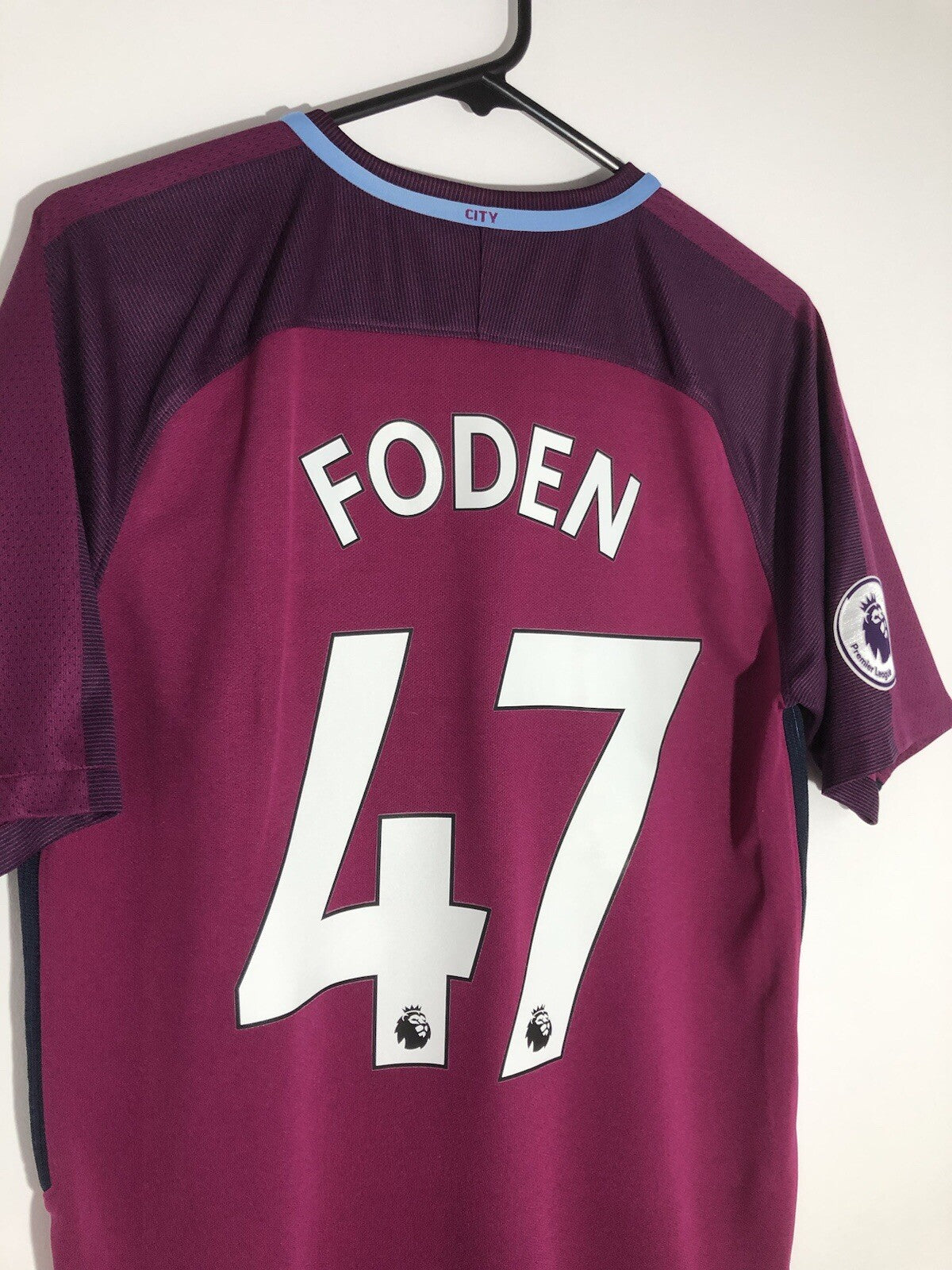Manchester City Foden #47 2017/18 Medium Away Excellent Condition 847260-667