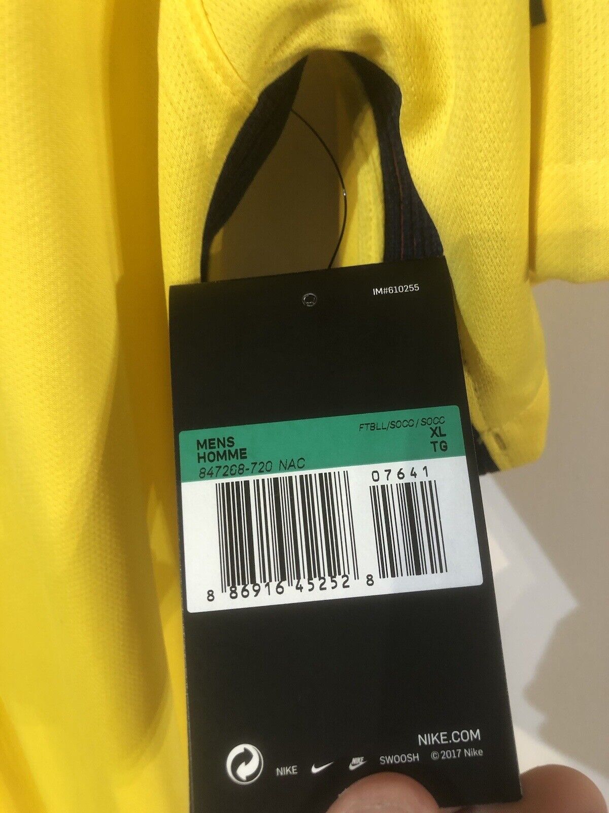 Neymar Jr #10 Paris St Germain 2018/19 X-Large Away Shirt BNWT