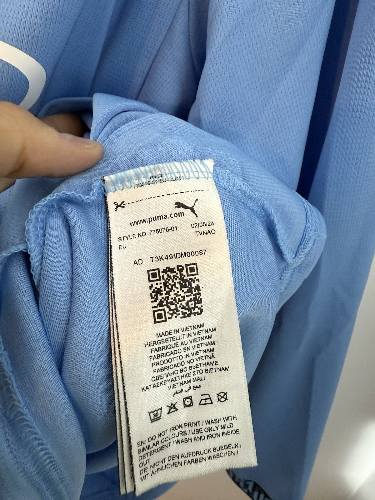 Manchester City Haaland #9 2024/25 Large LS Home BNWT 775076-01