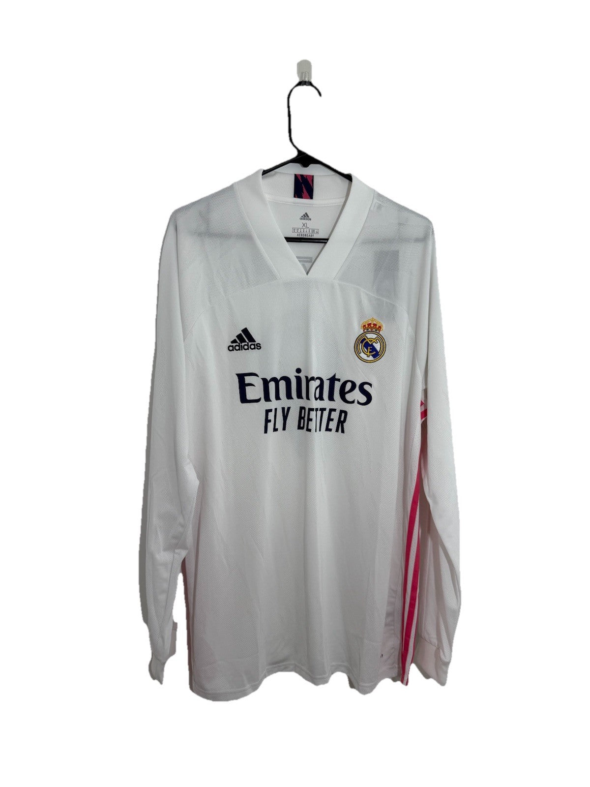 Real Madrid Benzema #9 2020/21 XL LS Home Shirt BNWT FQ7473