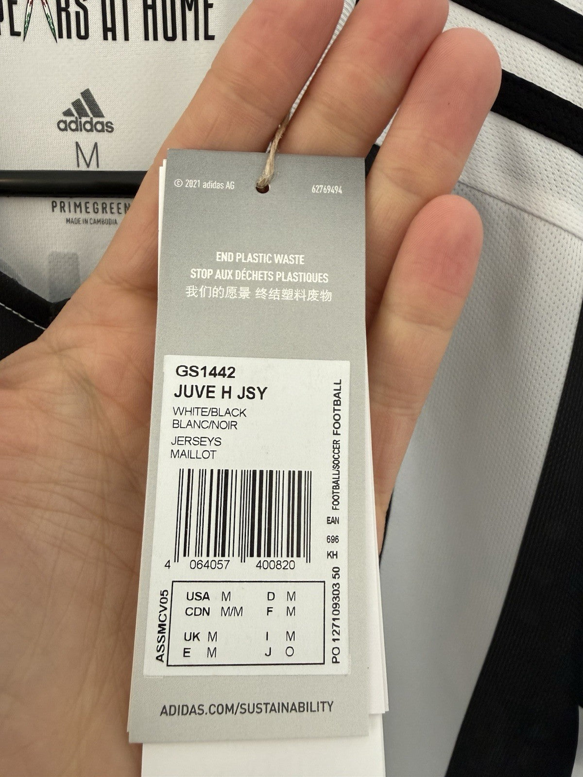 Juventus Vlahovic #7 2021/22 Medium Home CL Shirt Adidas BNWT GS1442
