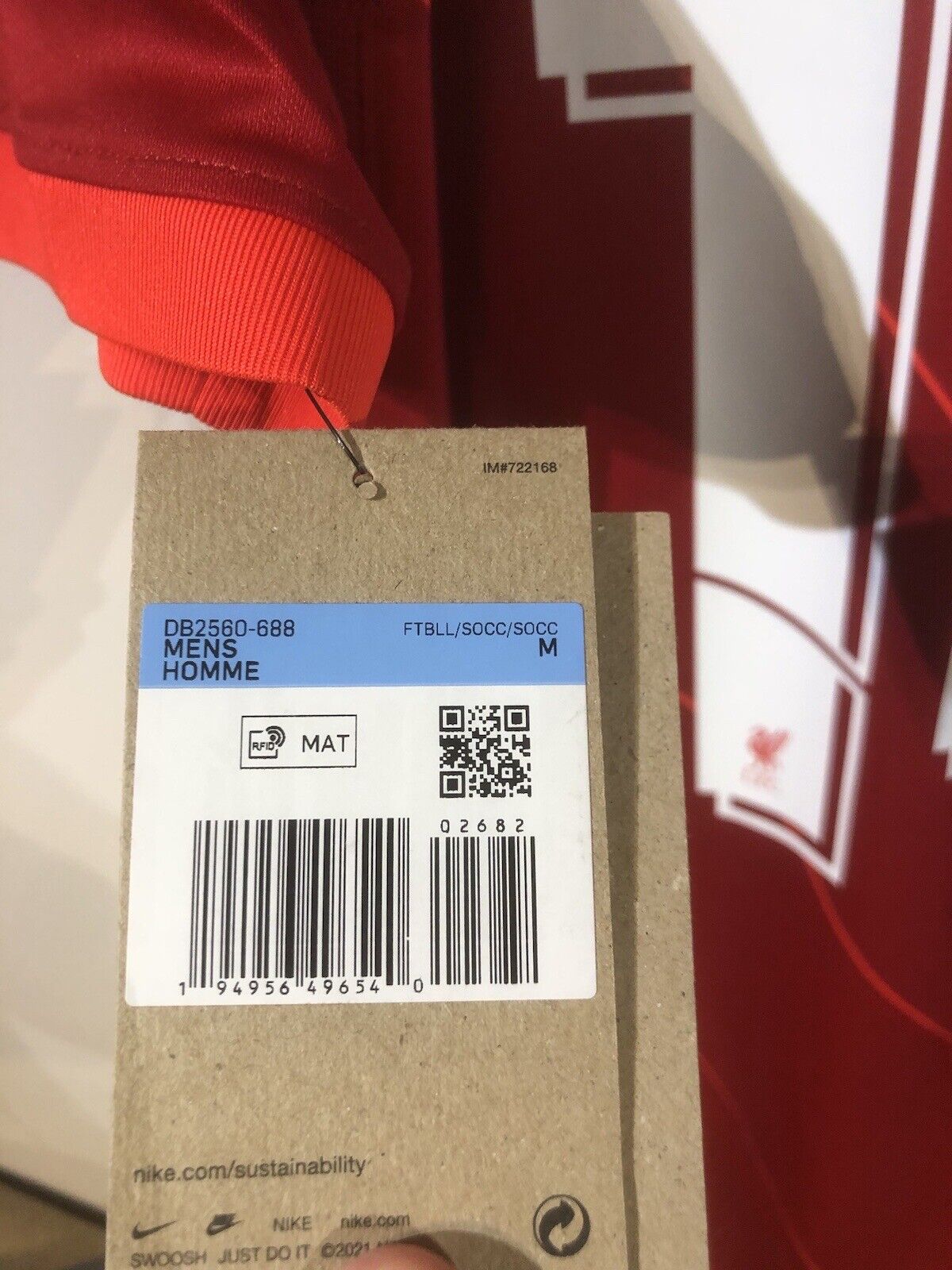 Henderson #14 Liverpool Medium BNWT 2021/22 Champions League Home Shirt Nike