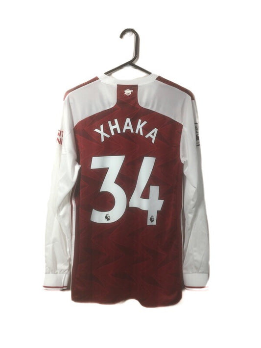 Arsenal Xhaka #34 2020/21 Medium LS Home Shirt Adidas BNWT FH7814