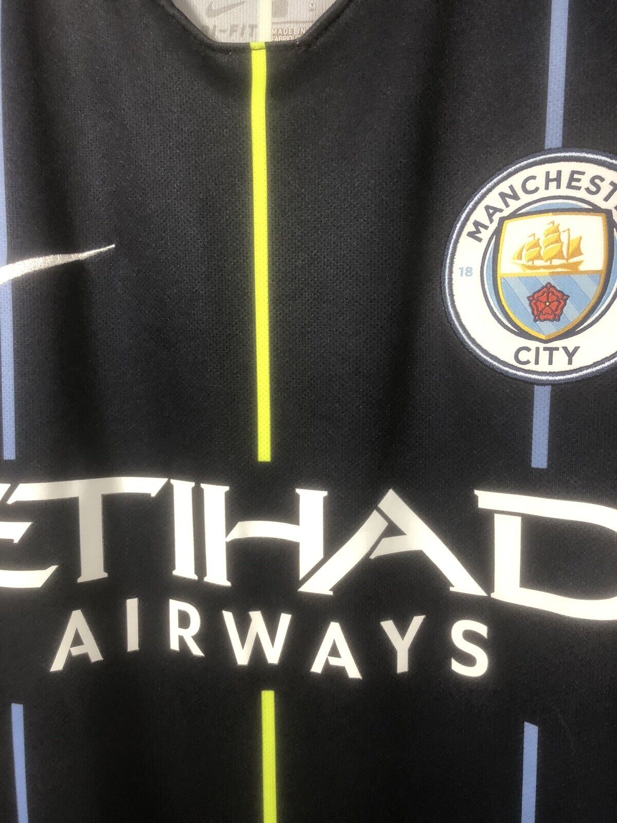 Kun Aguero 10 Manchester City 2018 19 Medium Away Excellent Condition 919002 476
