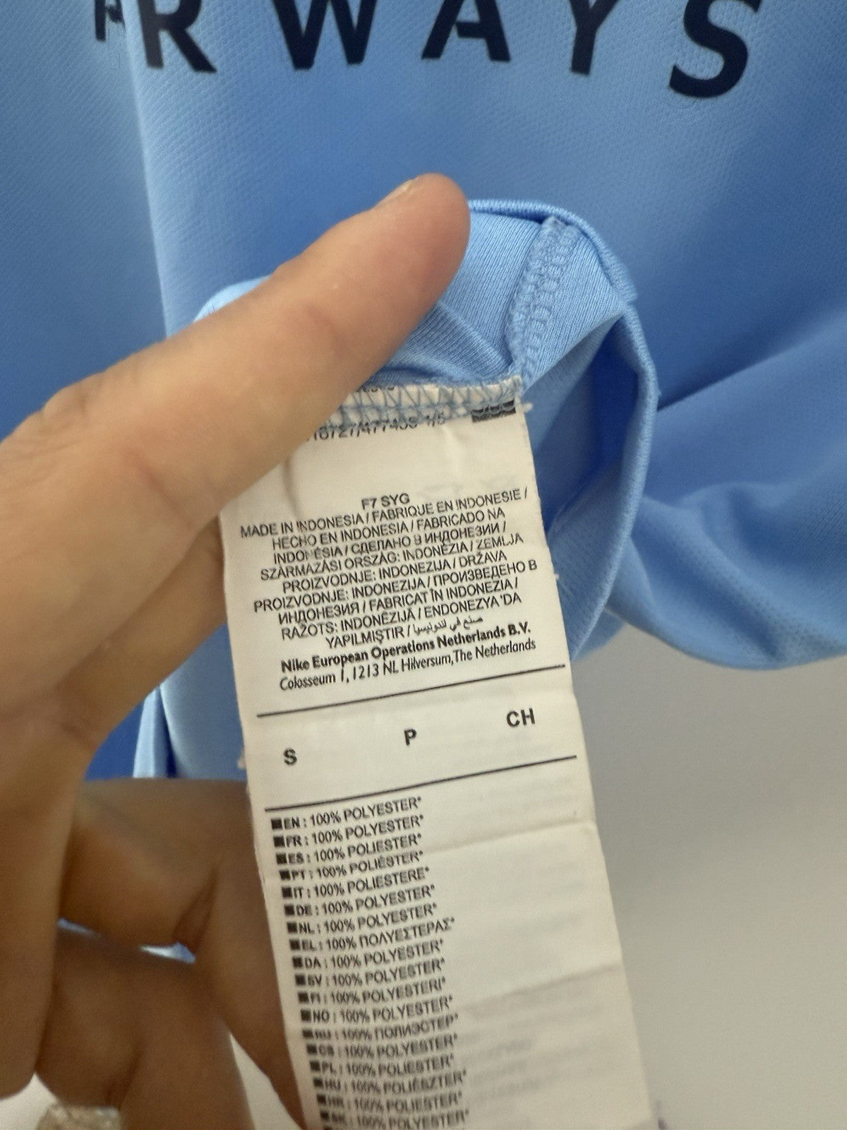 Man City De Bruyne #17 2017/18 Small Home Shirt Excellent Condition 894431-489