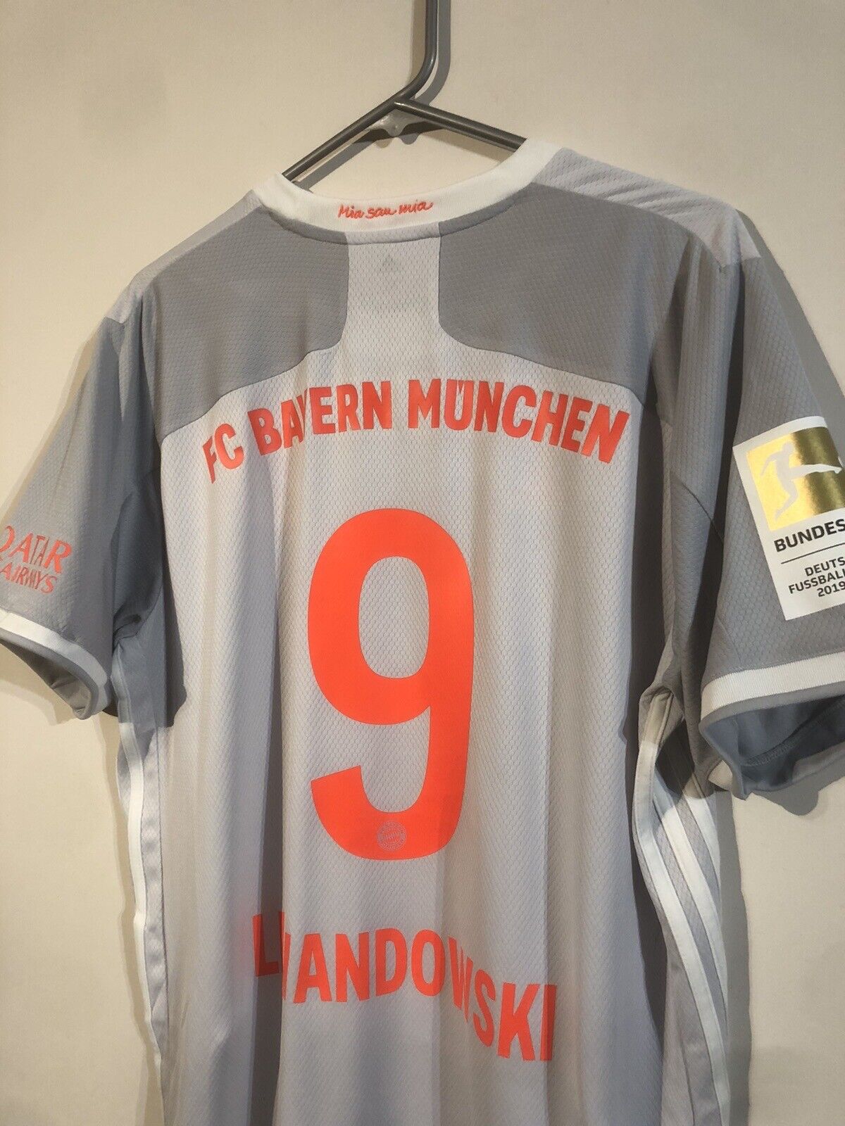 Lewandowski #9 Bayern Munich 2020/21 X-Large Away Shirt Excellent Condition