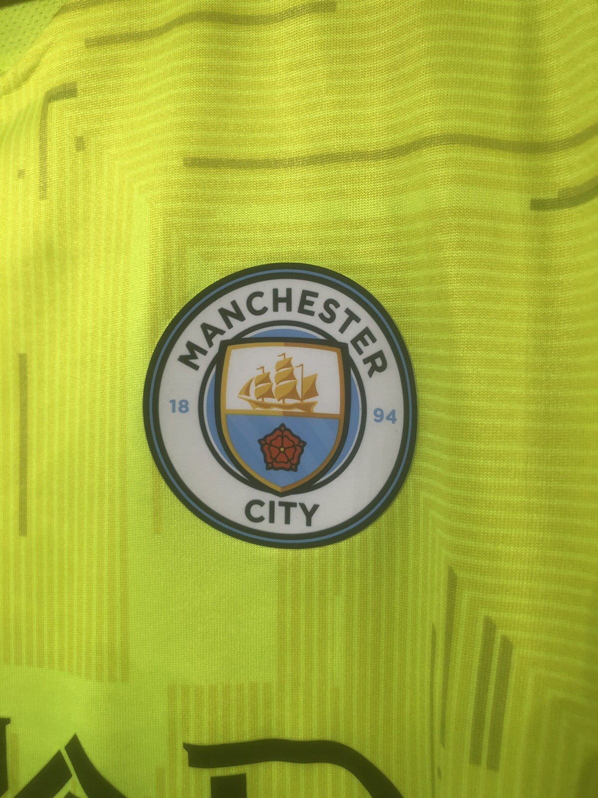 Man City Ederson M. #31 2021/22 Large Auth 3rd GK Excellent Condition 759185-99