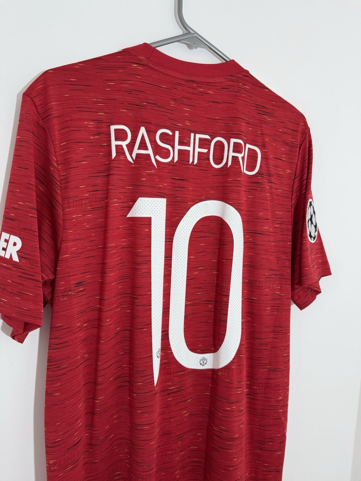 Manchester United Rashford #10 2020/21 Large Home CL Shirt Adidas BNWT GC7958