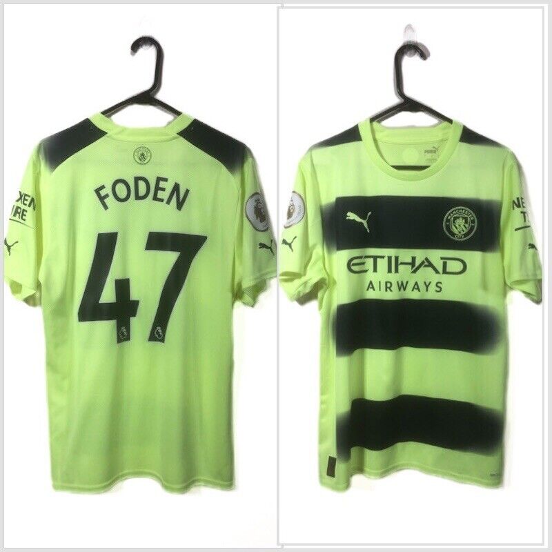 Foden 47 Manchester City 2022 23 Large 3rd Shirt Excellent Condition 765734 03