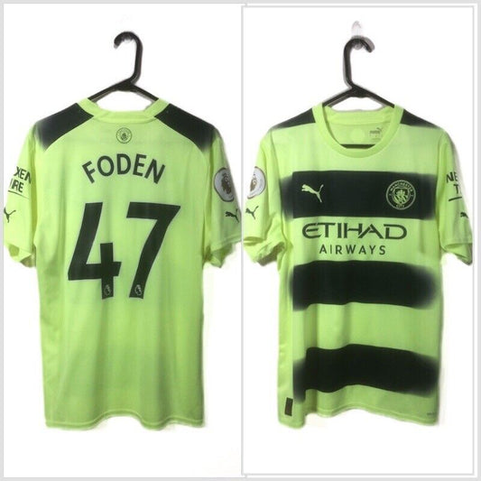 Foden 47 Manchester City 2022 23 Large 3rd Shirt Excellent Condition 765734 03