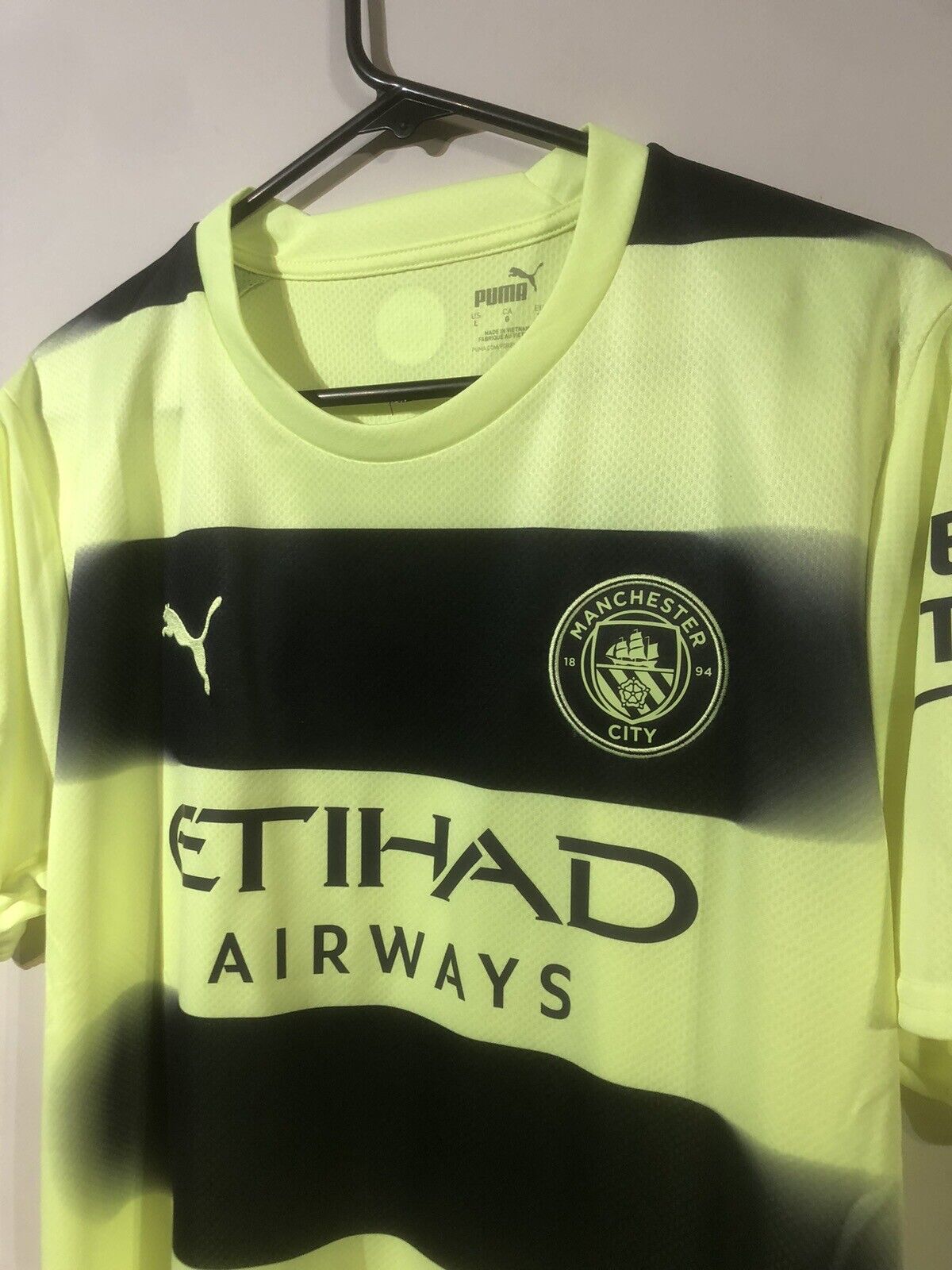 Haaland #9 Manchester City 2022/23 Treble Large 3rd Football Shirt Puma BNWT