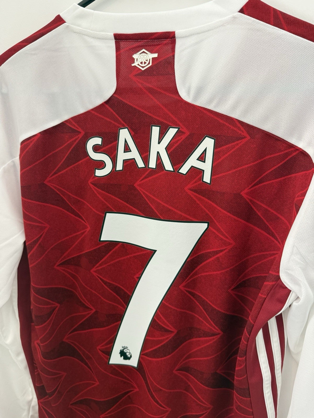 Arsenal Saka #7 2020/21 Medium L/S Home Shirt Jersey Adidas BNWT FH7814