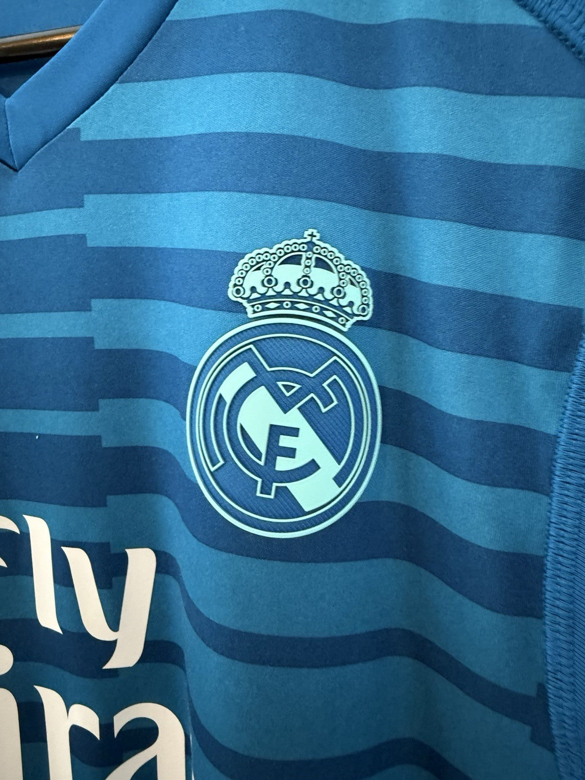 Real Madrid Courtois #25 2018/19 Small Home GK Shirt Excellent Condition CG0564