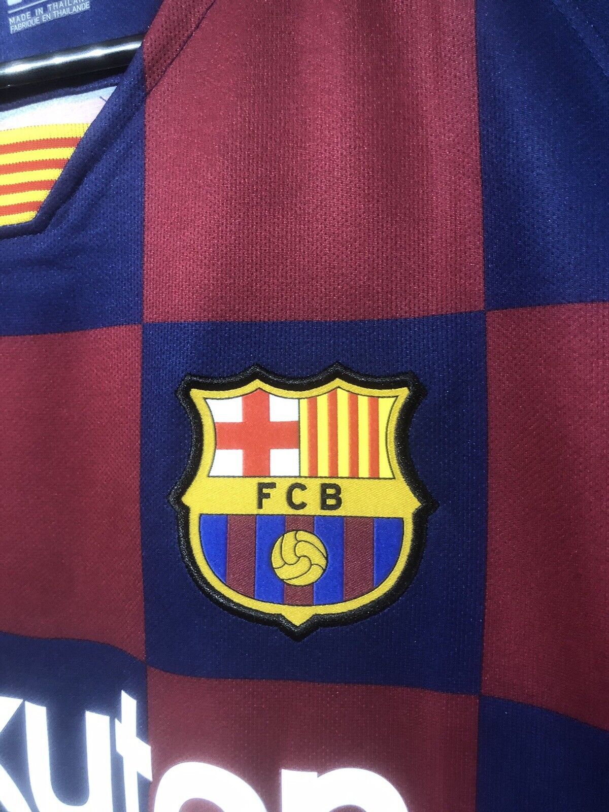 Suarez 9 Barcelona Xl 2019 20 Home Shirt Nike Excellent Condition  Aj5532 456