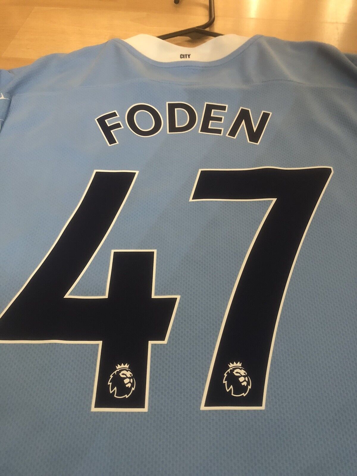 Foden 47 Manchester City 2020 21 Home Medium Shirt Excellent Condition 757058 01