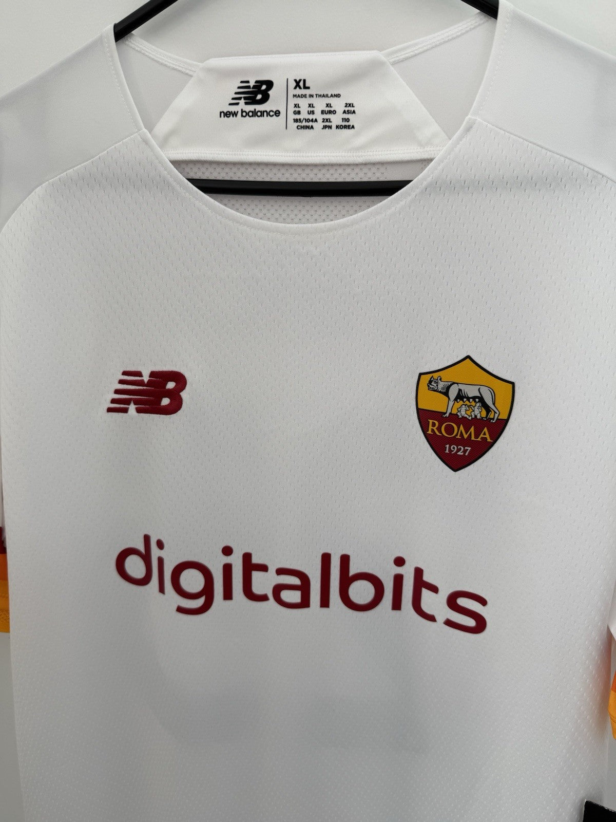 AS Roma Mancini #23 2021/22 XL Away Authentic Shirt New Balance BNWT MT130235