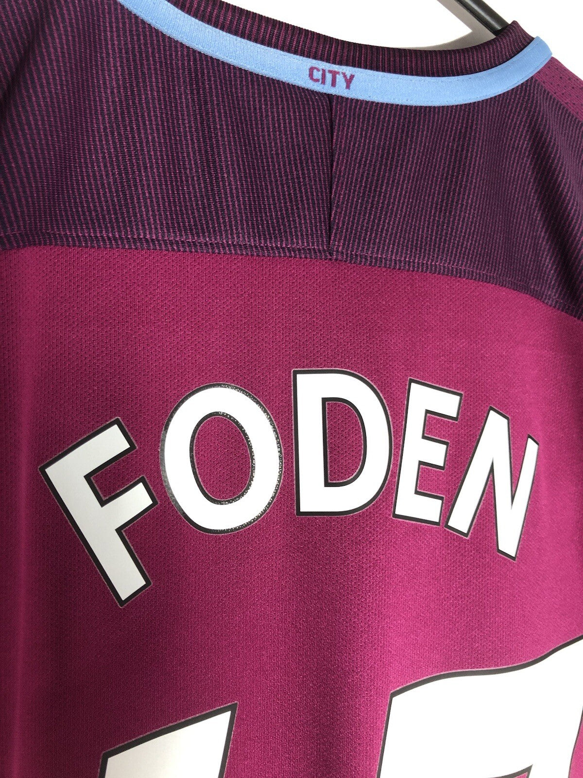 Manchester City Foden #47 2017/18 Medium Away Excellent Condition 847260-667
