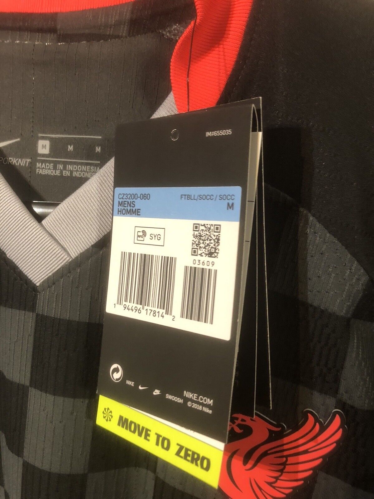 Firmino #9 Liverpool Medium Euro Vaporknit 2020/21 3rd Shirt Nike BNWT