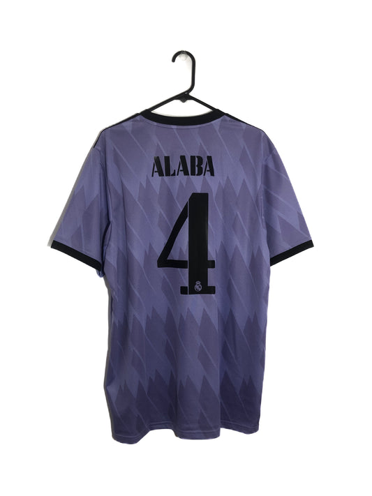 Alaba #4 Real Madrid 2022/23 Away XL Football Shirt Adidas BNWT