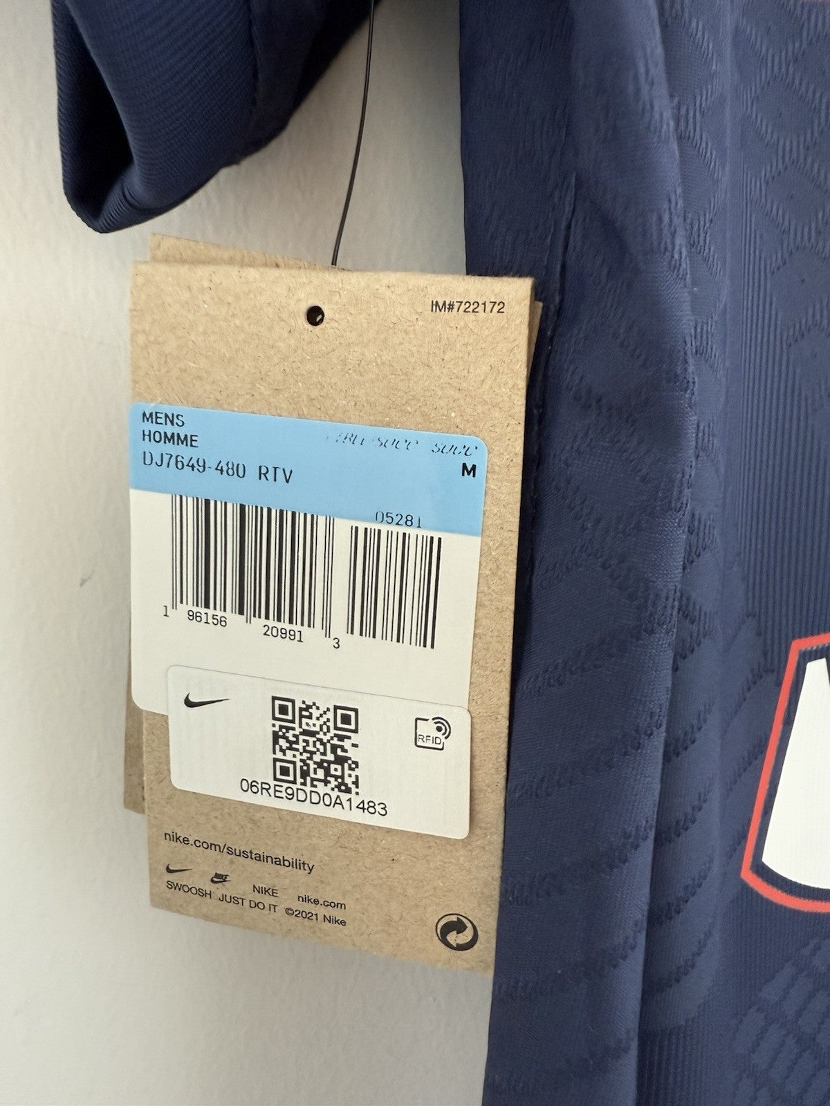 PSG Messi #30 DriFitAdv 2022/23 Medium Home Shirt Excellent Condition DJ7649-480