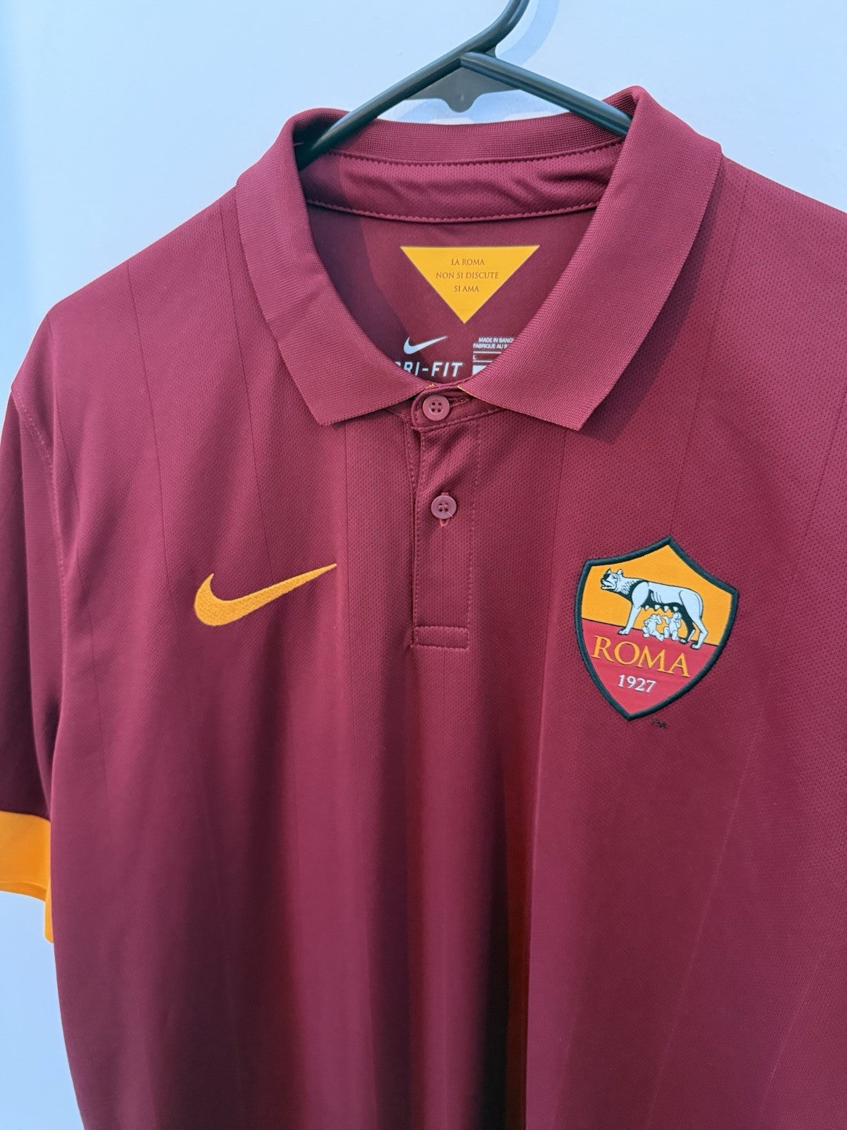 AS Roma Totti #10 2014/15 Large Home Shirt BNWT 635811-678