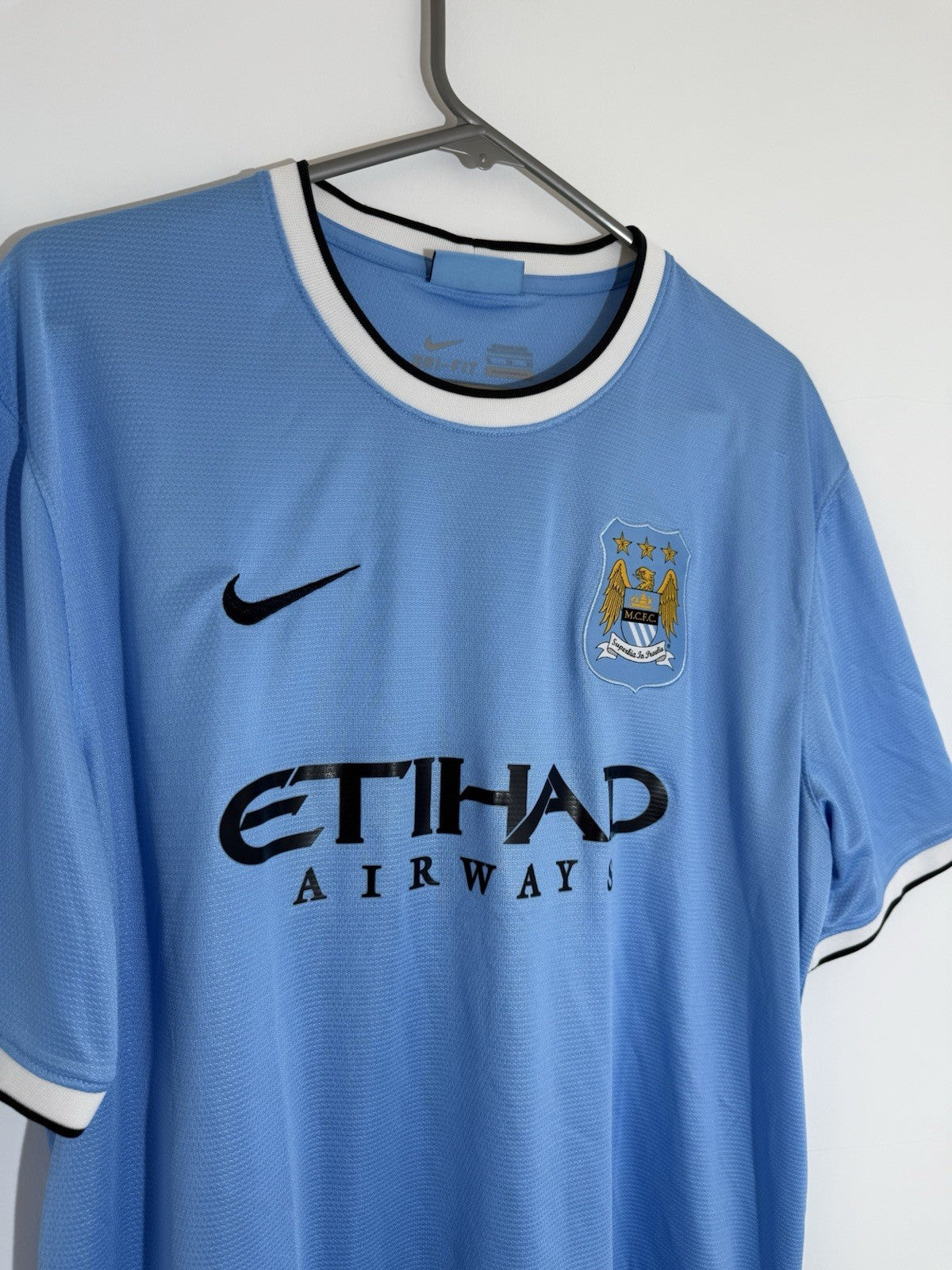 Manchester City Milner #7 2013/14 XL Home Excellent Condition 574863-489