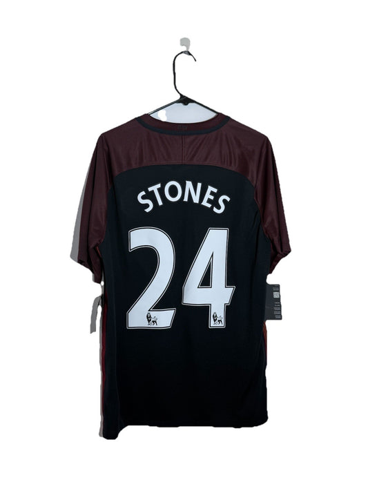 Manchester City Stones #24 2016/17 Large Away Football Shirt BNWT 776903-011