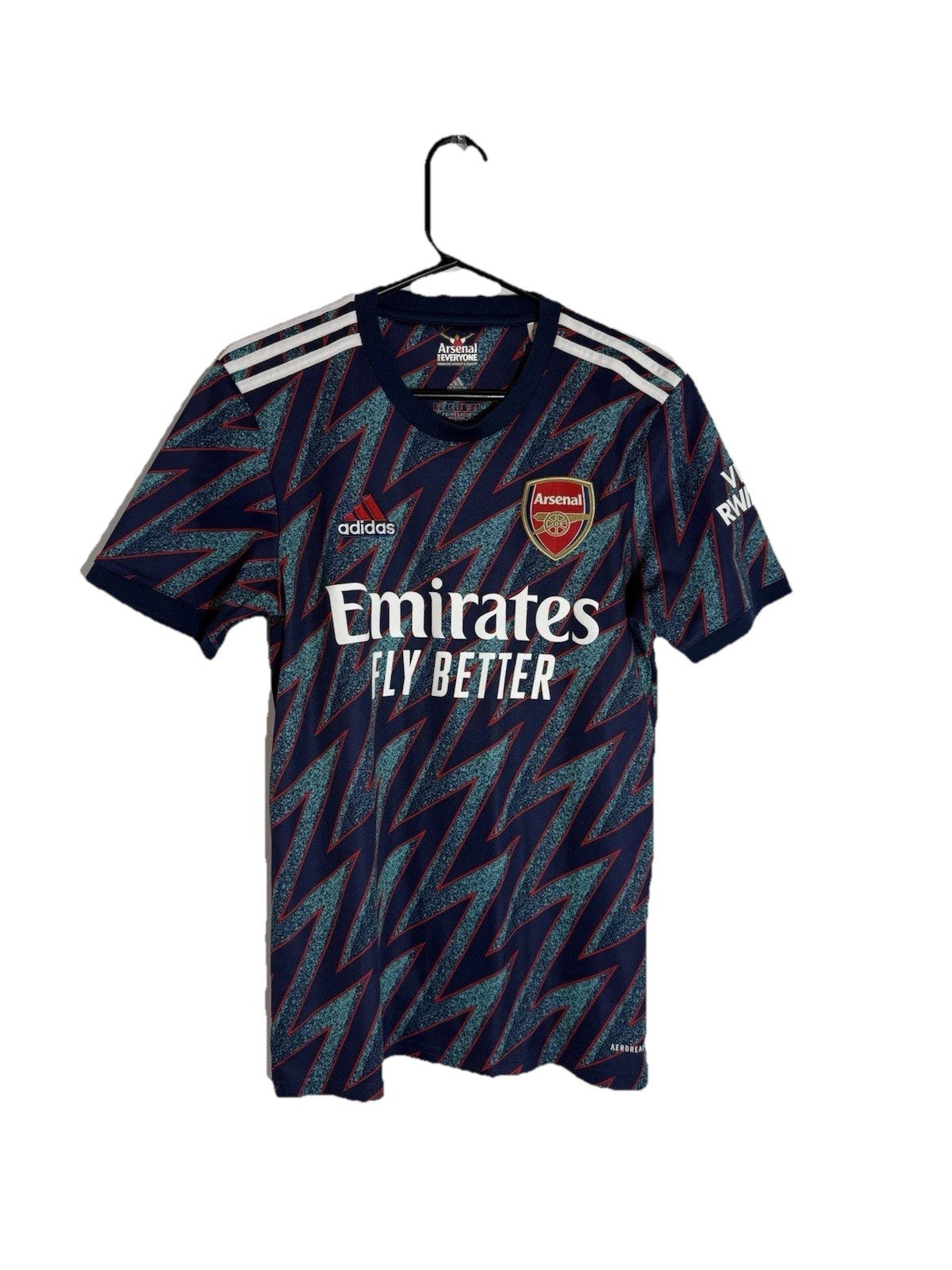 Arsenal Xhaka #34 2021/22 Small 3rd Shirt Adidas Excellent Condition GM0213