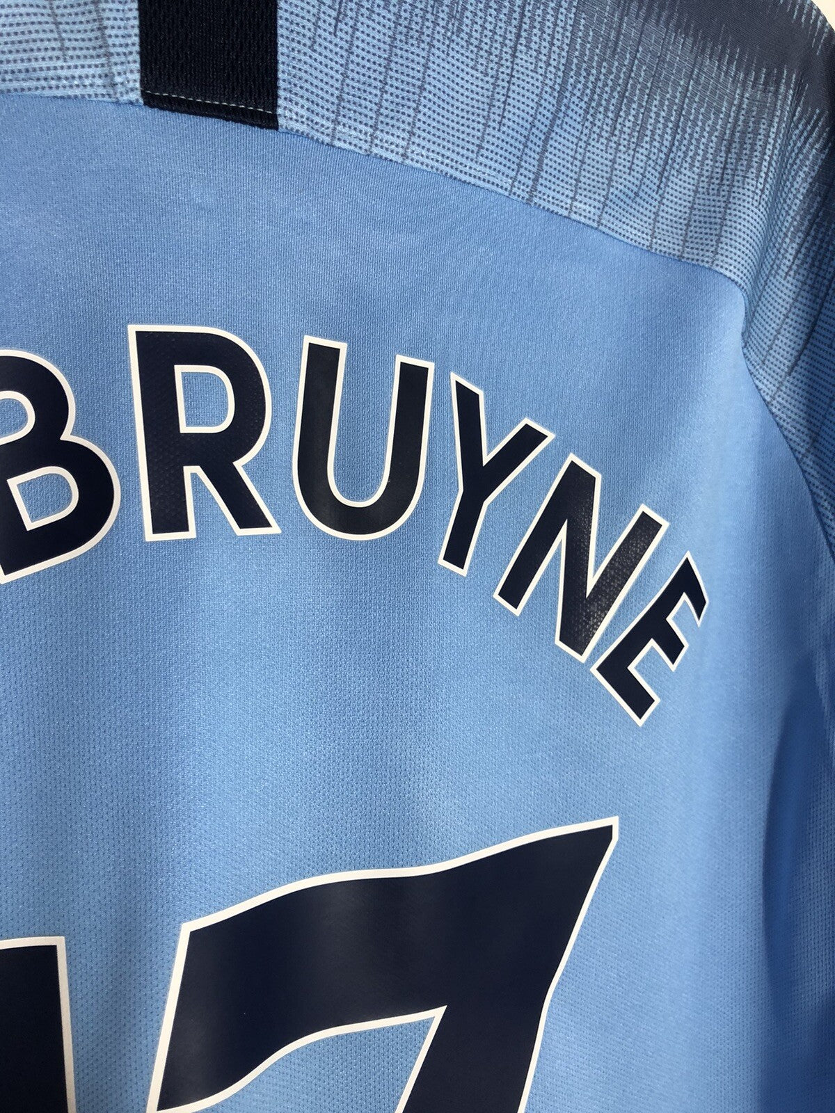 Man City De Bruyne #17 2018/19 XL Home Shirt Excellent Condition 894431-489