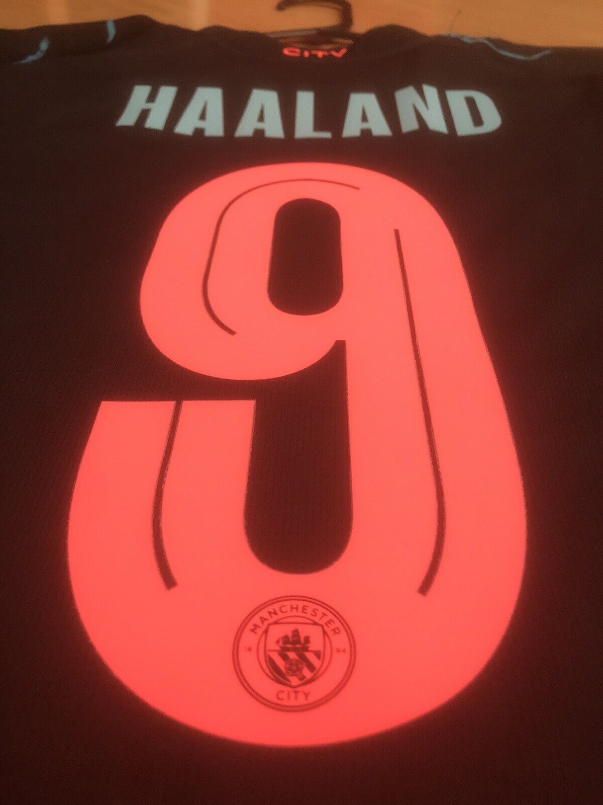Haaland 9 Manchester City 2023 24 Large 3rd Shirt Excellent Condition 770460 03
