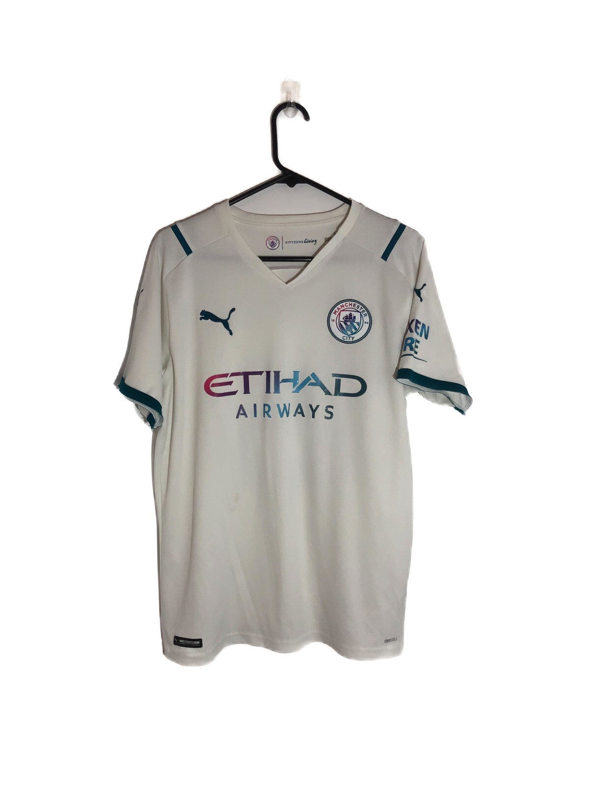 Manchester City Rodri #16 2021/22 Medium Away Excellent Condition 759211-02
