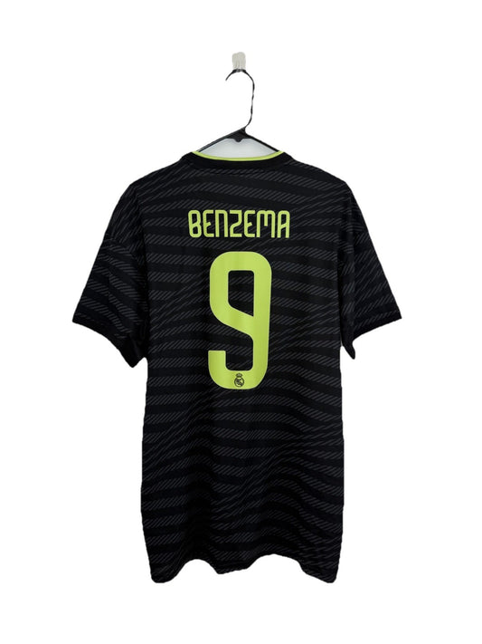 Real Madrid Benzema #9 2022/23 3rd Large Shirt Adidas BNWT HI1656