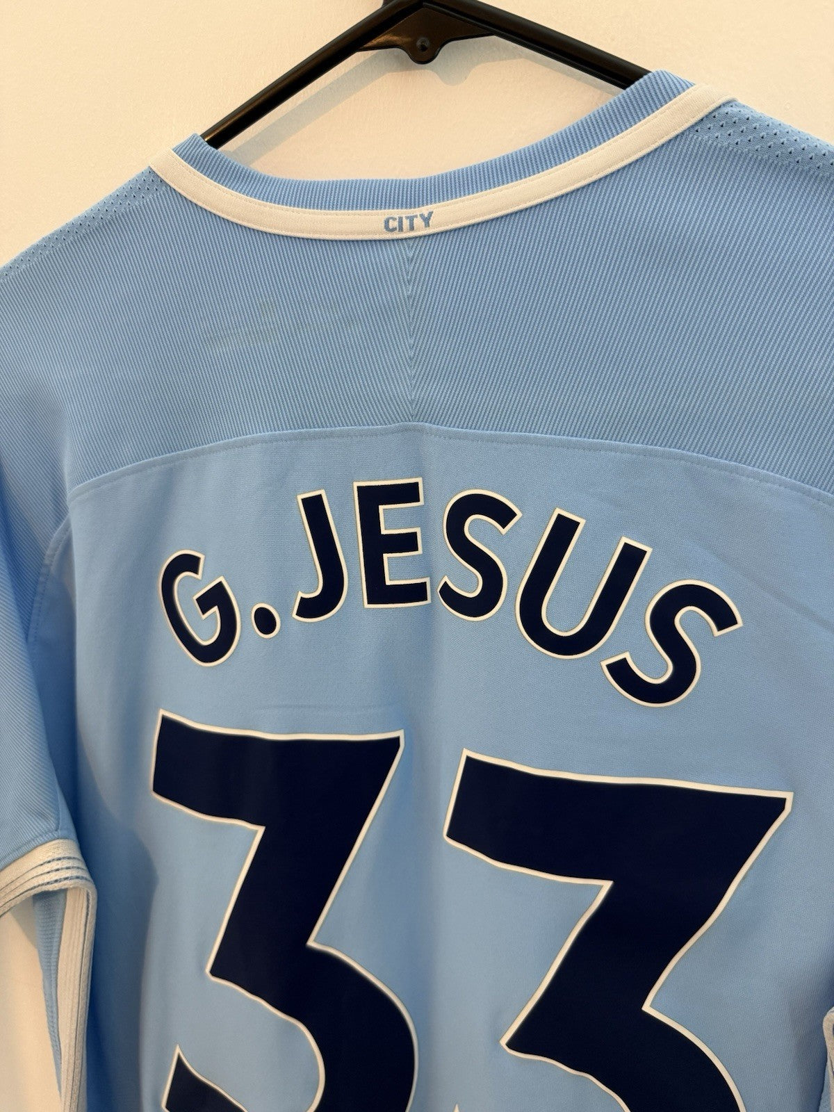 Manchester City G. Jesus #33 2017/18 Medium Home Excellent Condition 847197-489