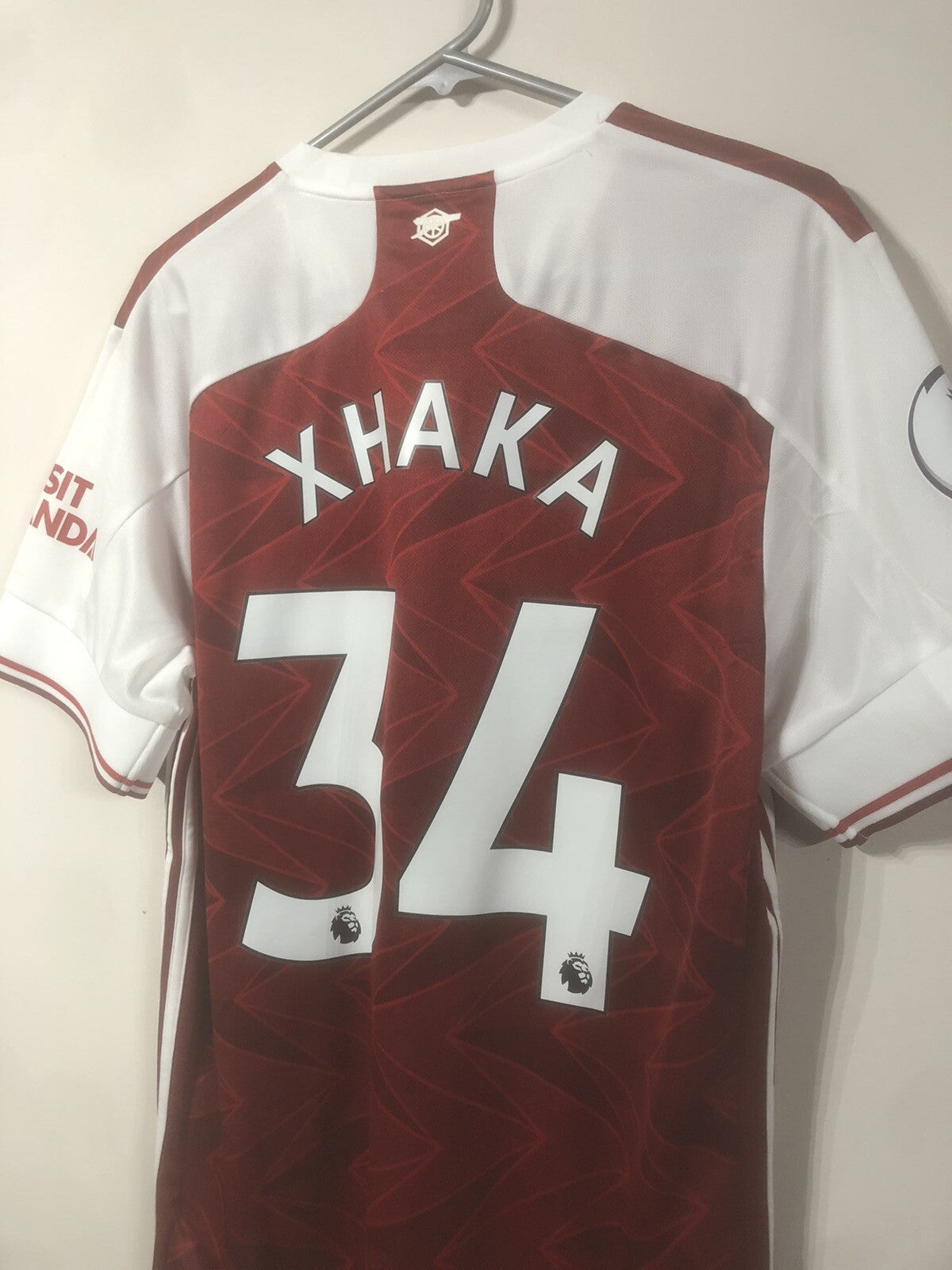 Arsenal Xhaka #34 2020/21 Large Home Shirt Adidas BNWT EH5817