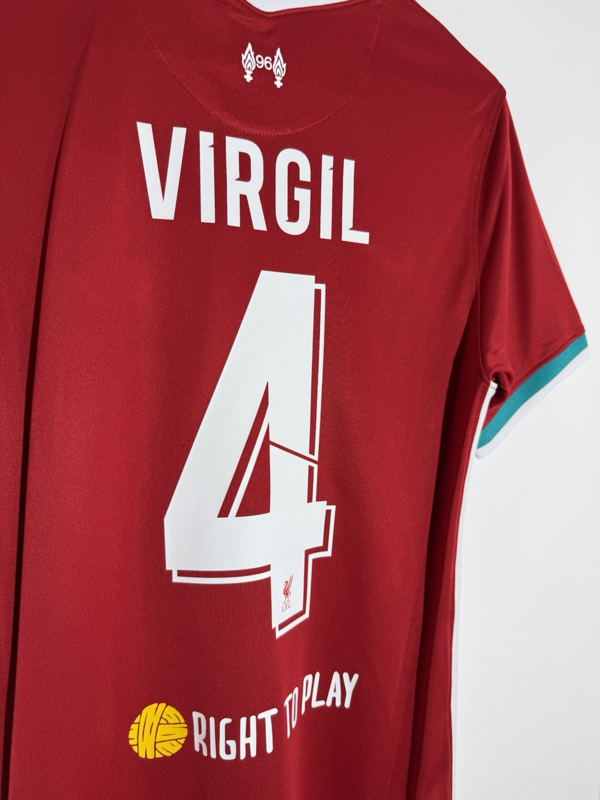 Liverpool Virgil #4 2020/21 Medium Home Shirt Nike BNWT CZ2636-687