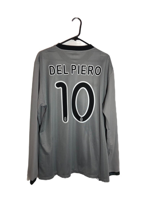 Juventus Del Piero #10 2009/10 XL Away Printed Wash Tag Excellent Condition