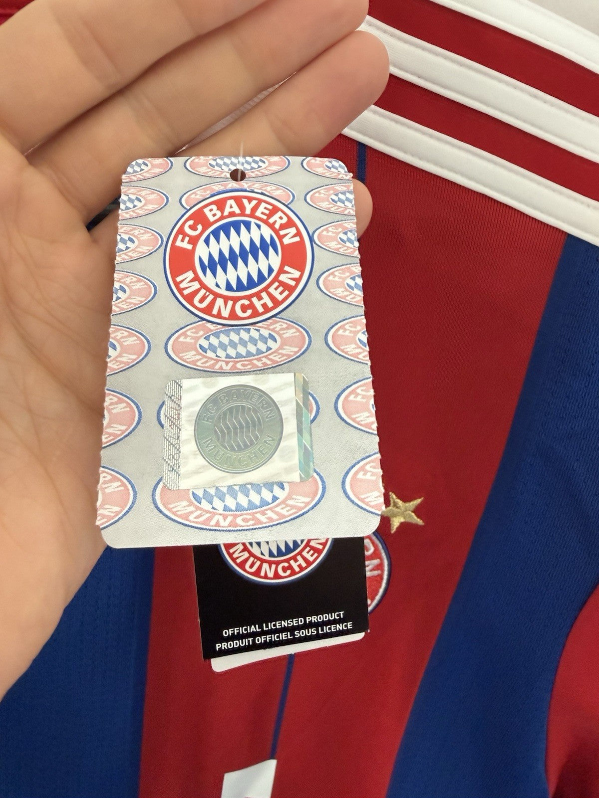 Bayern Munich 2014/15 Large Home Shirt Adidas Excellent Condition F48499