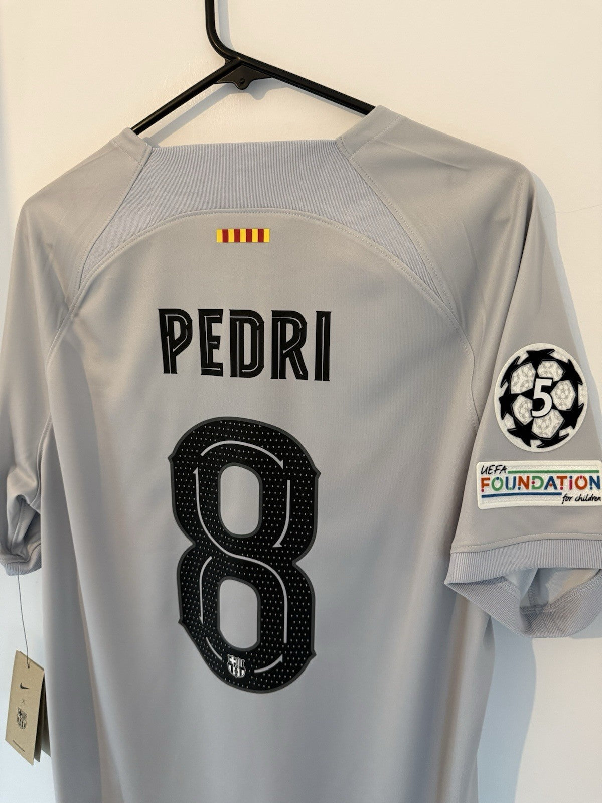 Barcelona Pedri #8 2022/23 Large CL 3rd Shirt Nike BNWT DN2713-043