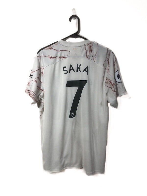 Arsenal Saka #7 2020/21 XL Away Shirt Adidas Excellent Condition EH5815