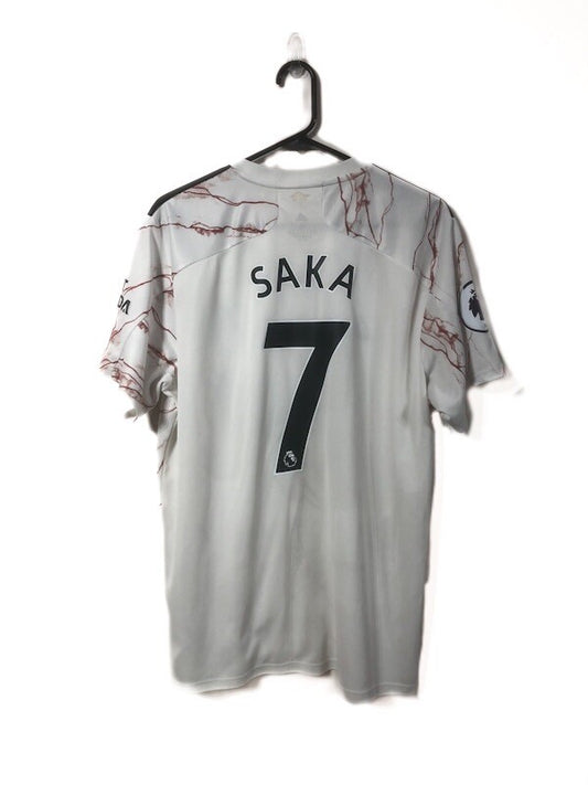 Arsenal Saka #7 2020/21 XL Away Shirt Adidas Excellent Condition EH5815