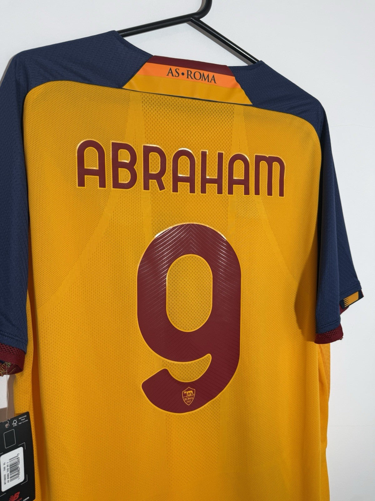 AS Roma Abraham #9 2021/22 XL 3rd Shirt New Balance BNWT MT130222