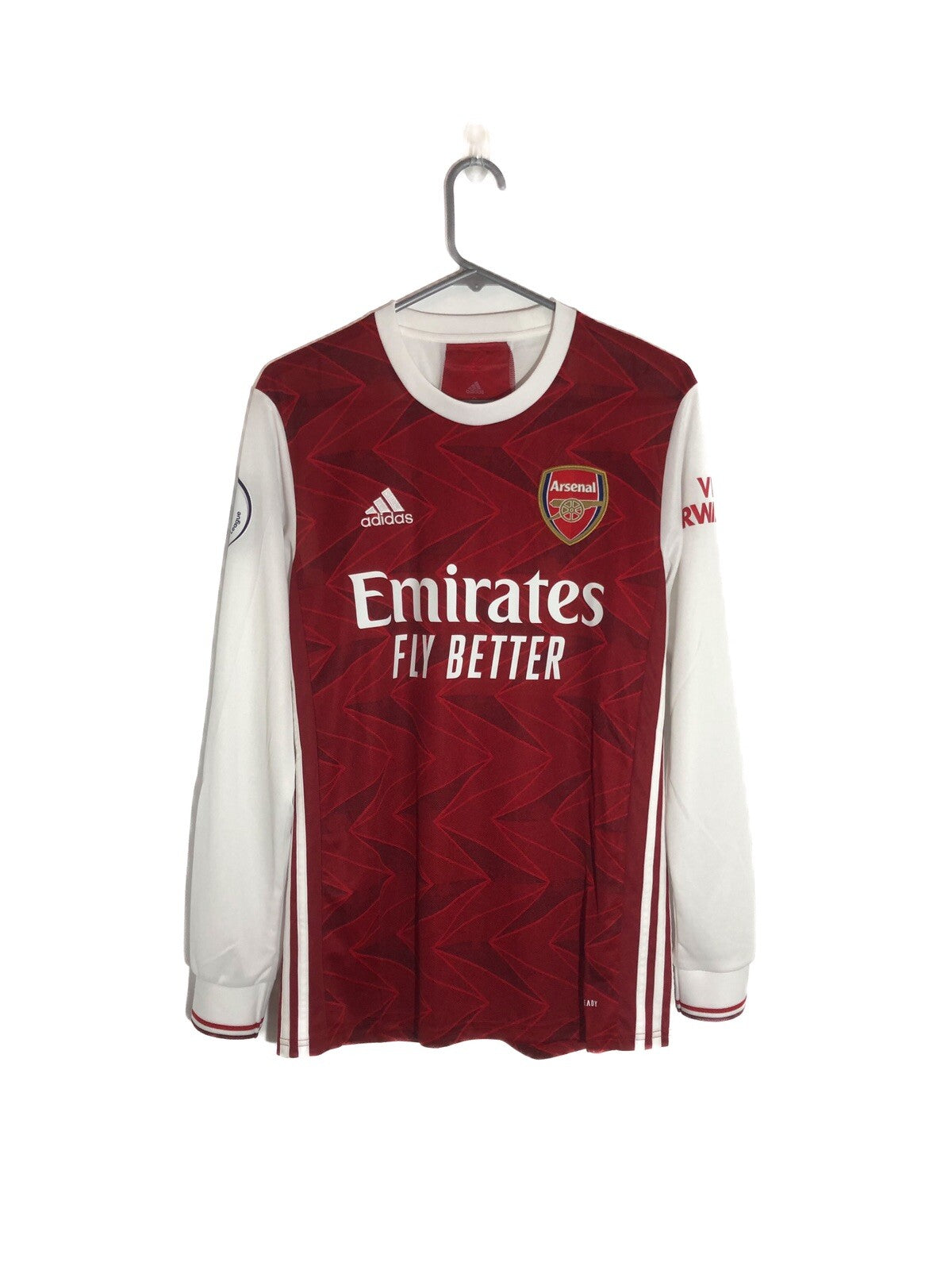 Arsenal Saka #7 2020/21 Small Long Sleeved Home Shirt BNWT FH7814
